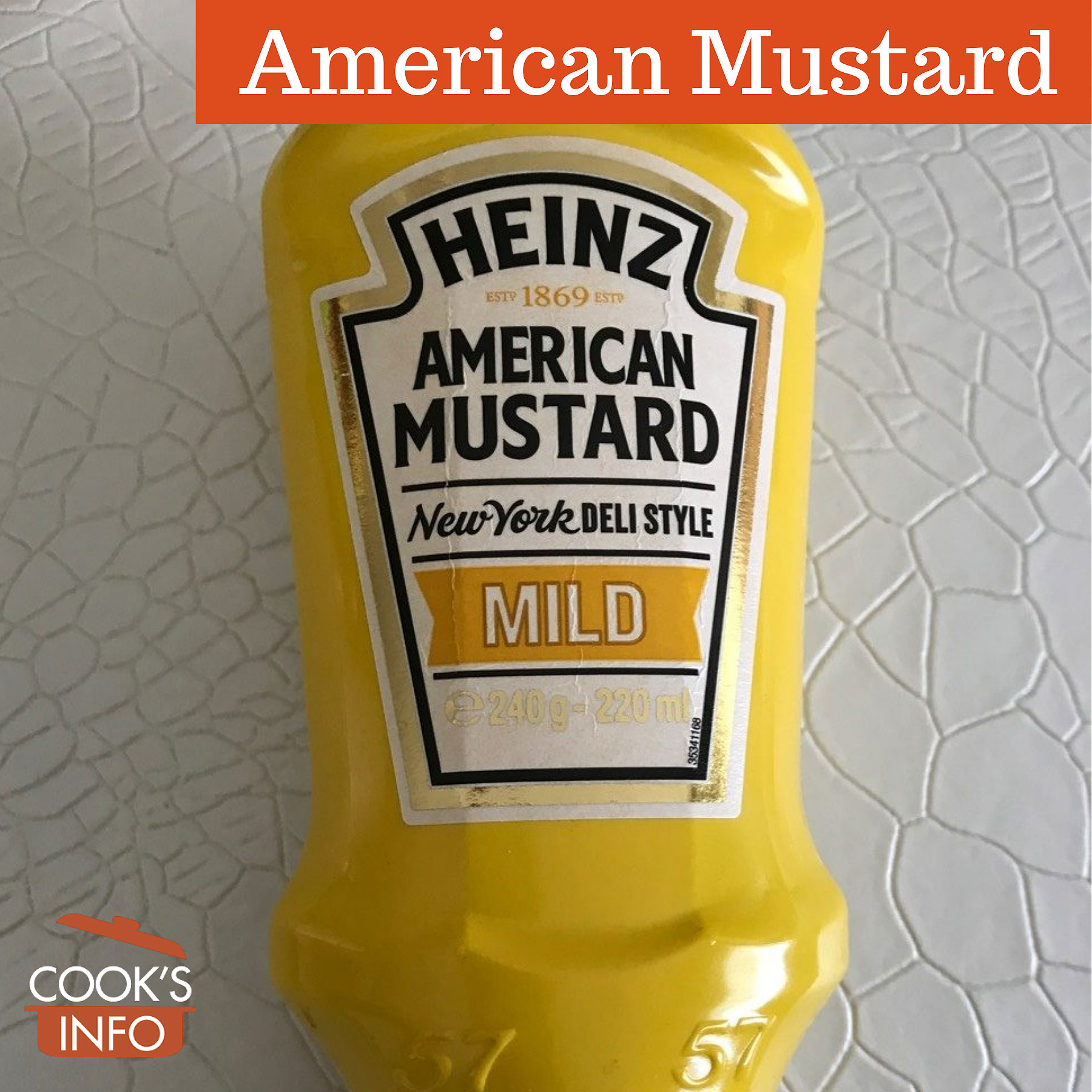 American mustard bottle