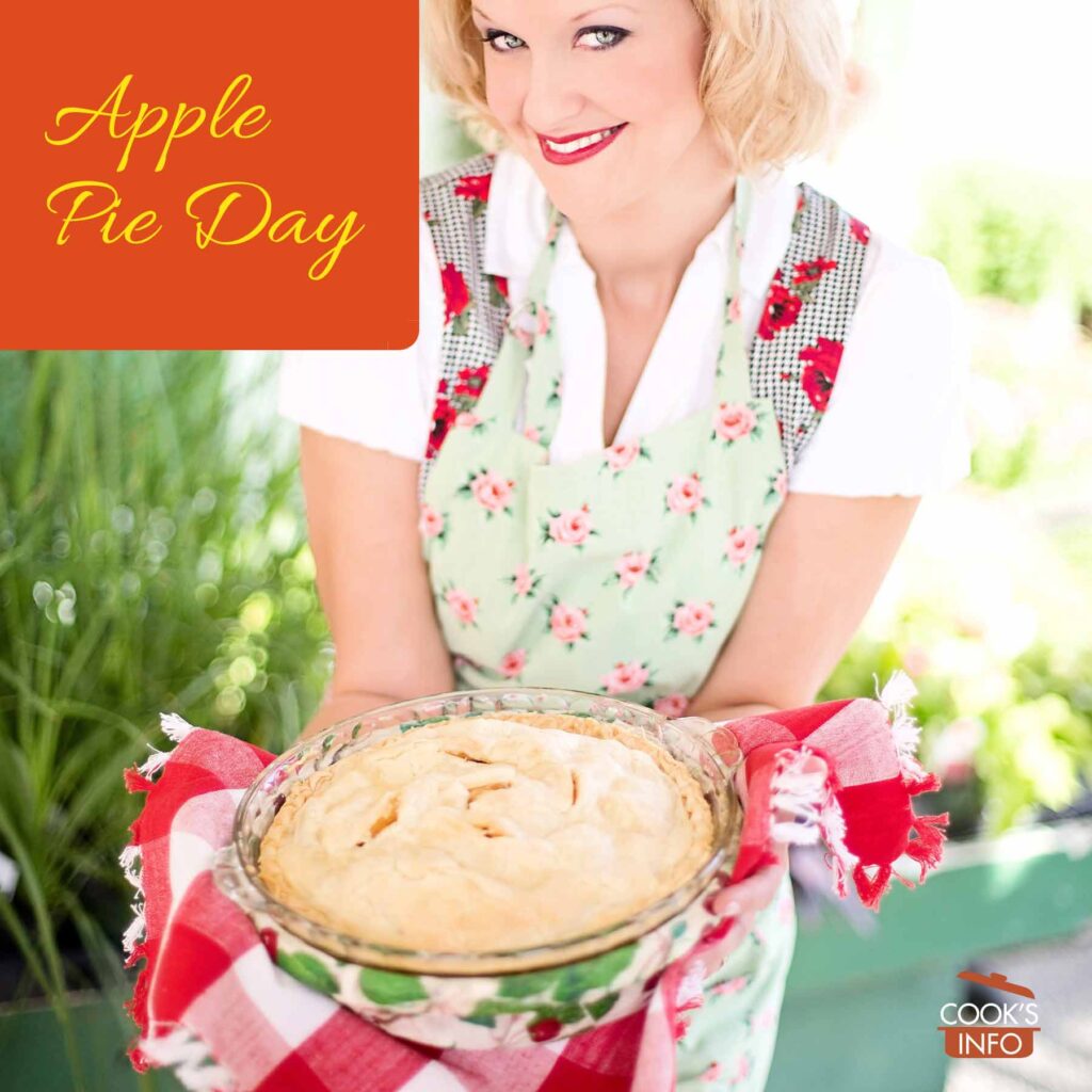 Woman with apple pie