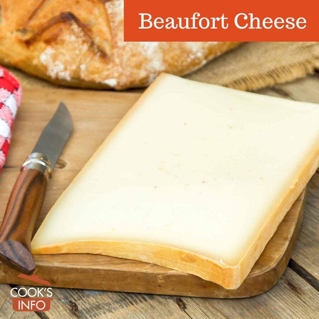 Beaufort cheese slice
