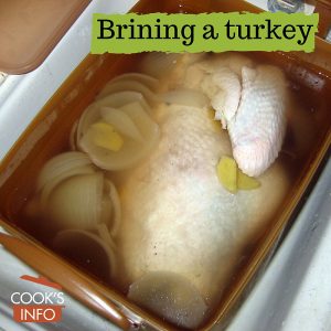 Brining a turkey