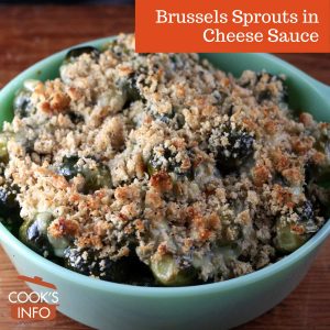 Brussels Sprouts in Cheese Sauce