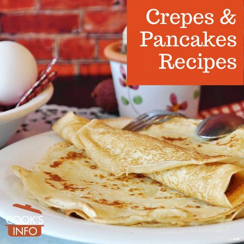 Crepes on plate