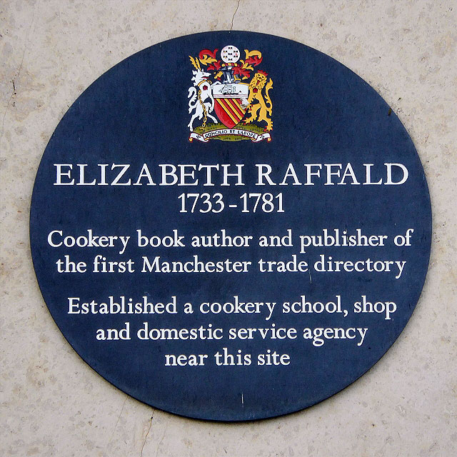 Elizabeth Raffald Commemorative Plaque