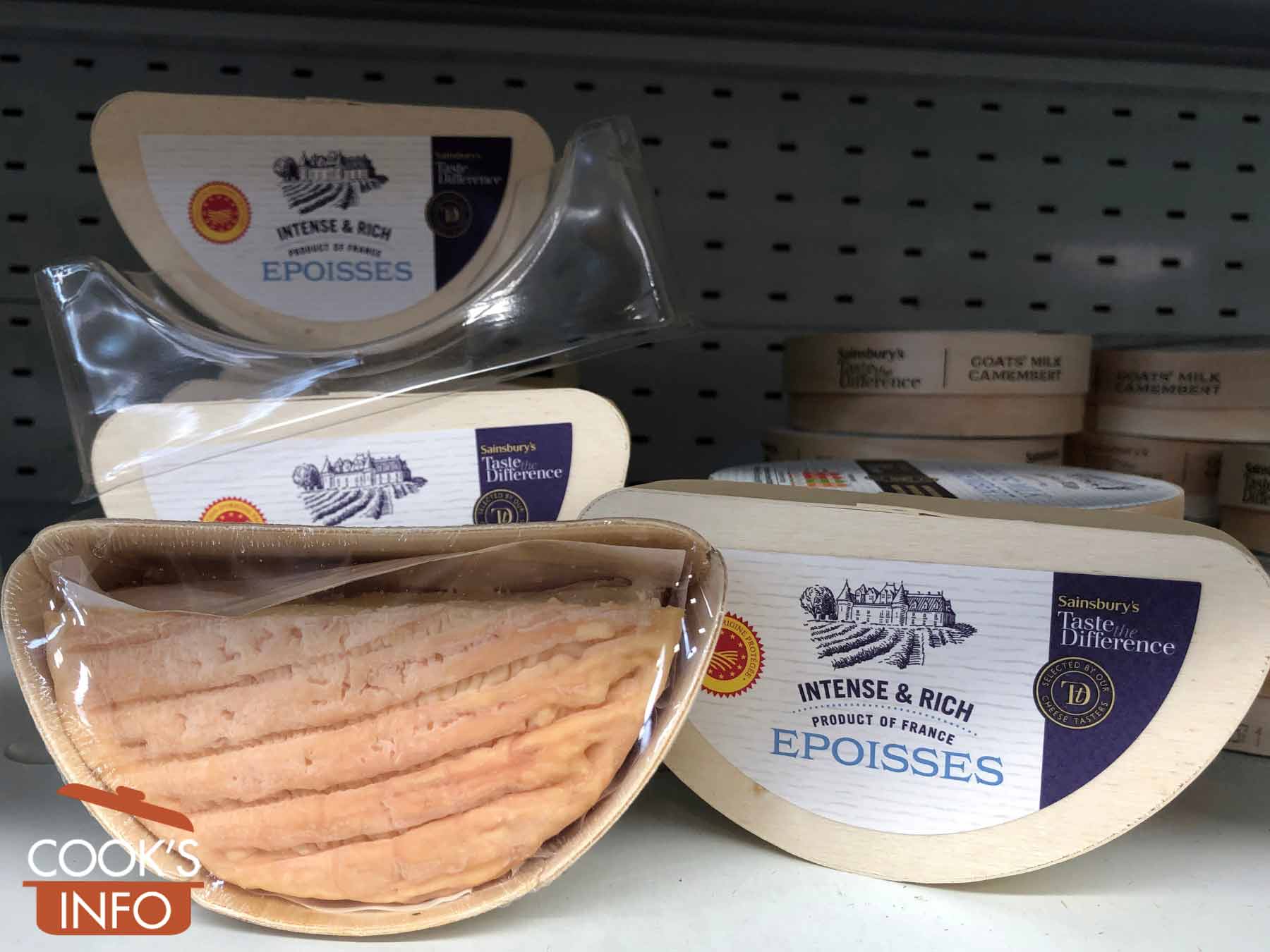 Époisses cheese in store