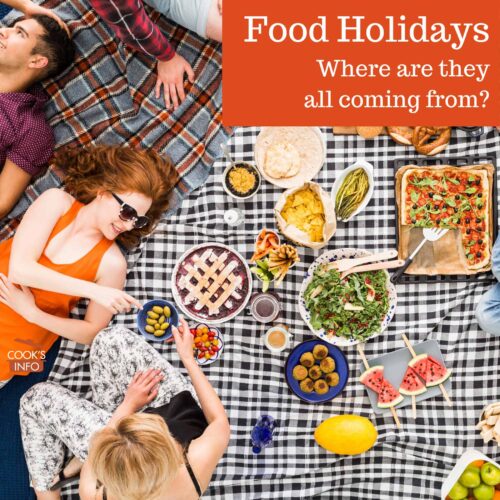 Food Holidays Where Are They All Coming From? CooksInfo