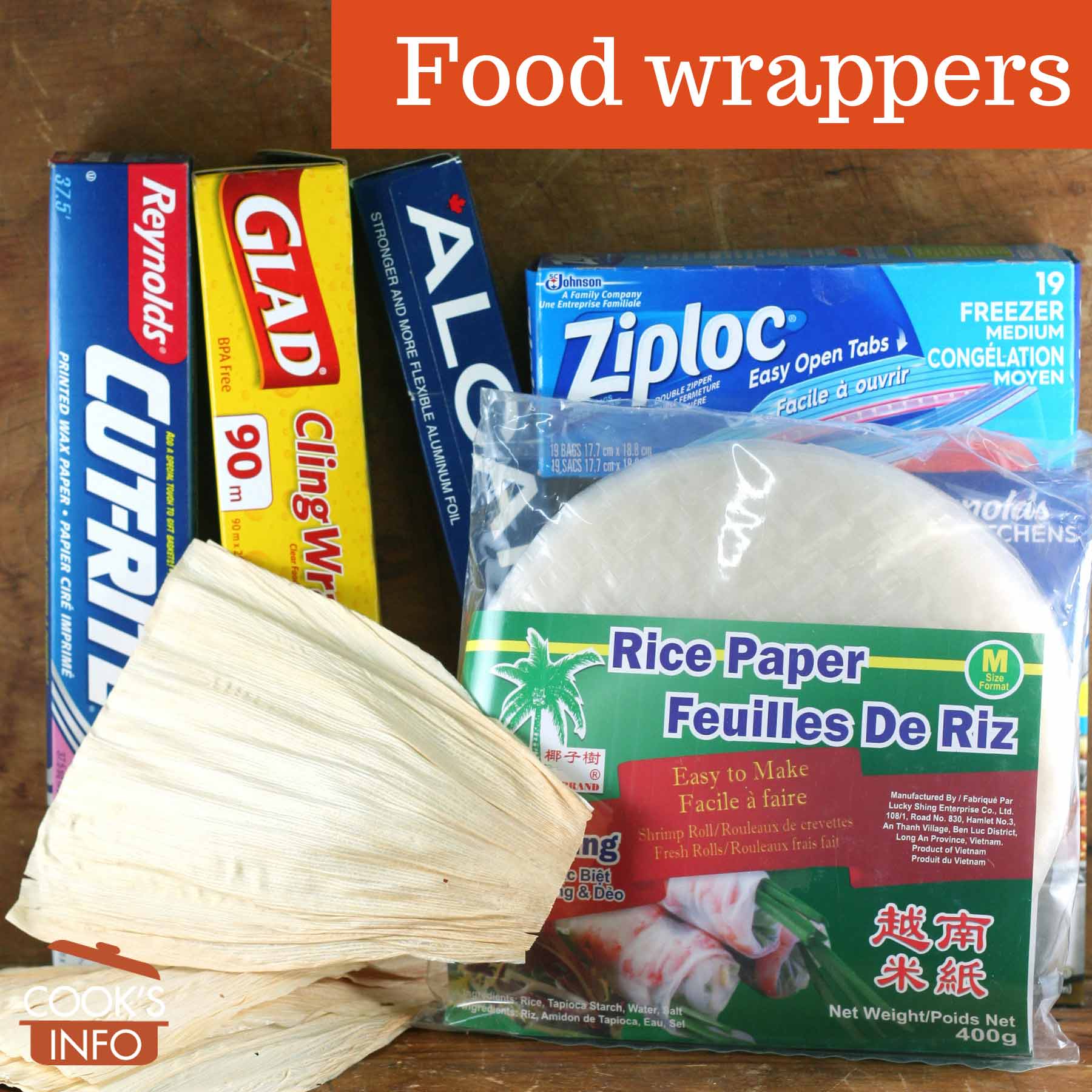 What are the types of food wrapping paper and what are its