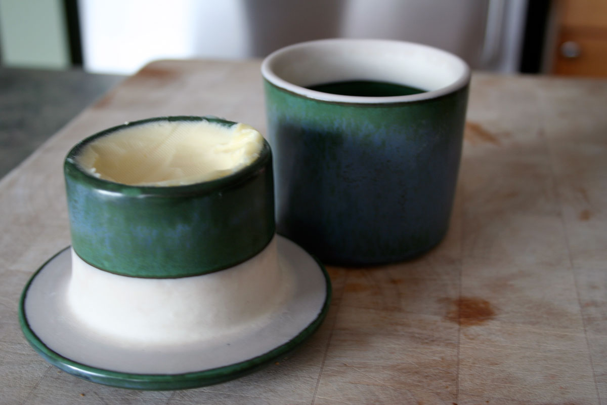 Why you Need a French Butter Crock (Butter Nest) instead of a Butter Dish -  Nesting With Grace