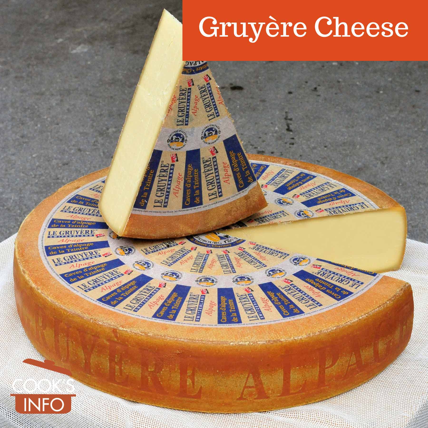 Wheel of Gruyere cheese