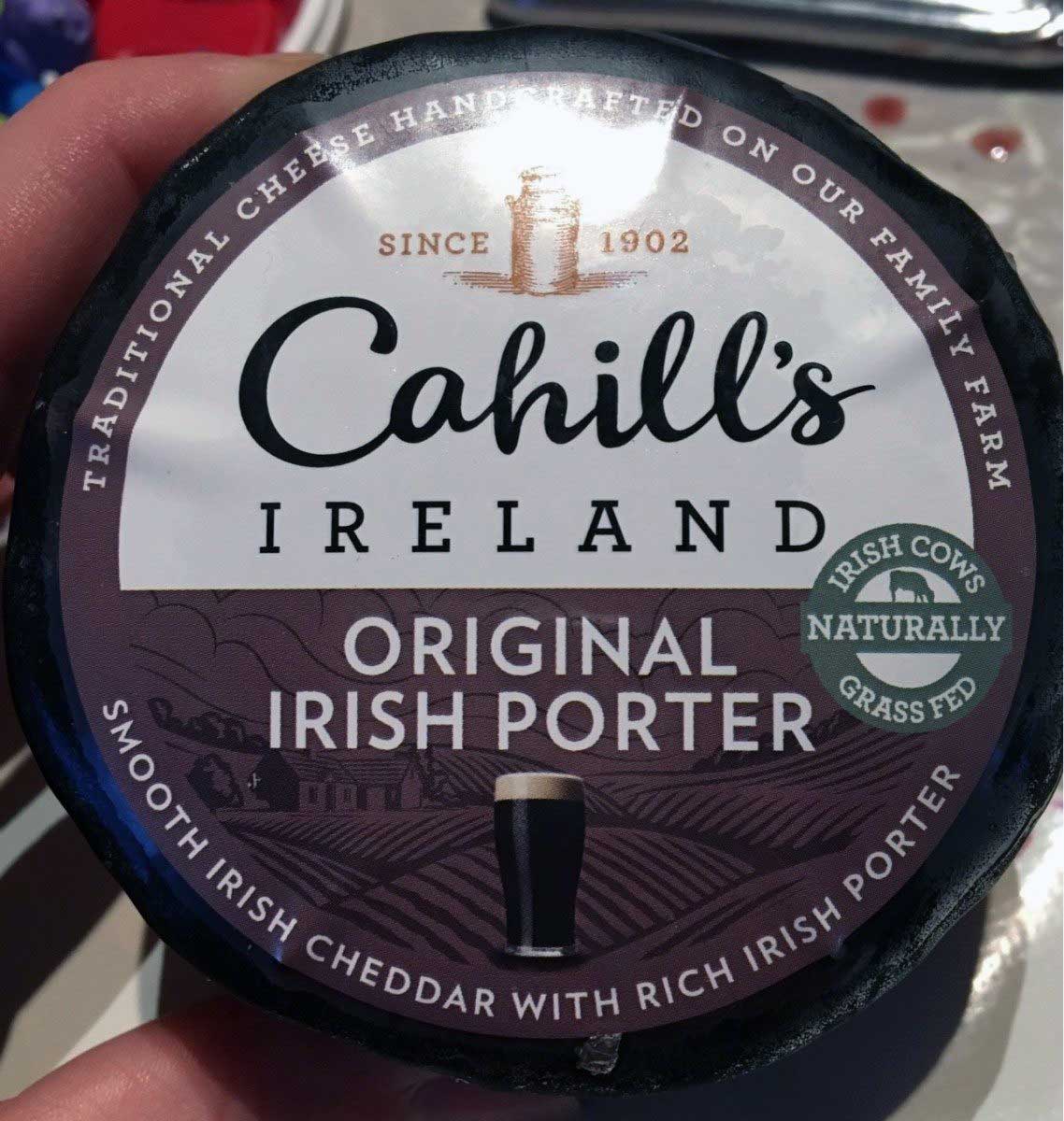 Irish Porter Cheese label