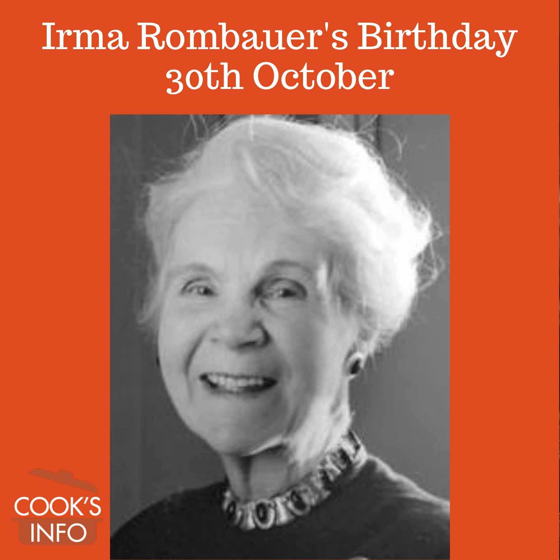 Photo of Irma S. Rombauer