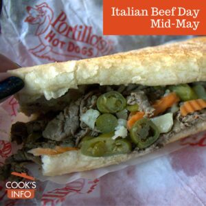 Italian beef sandwich