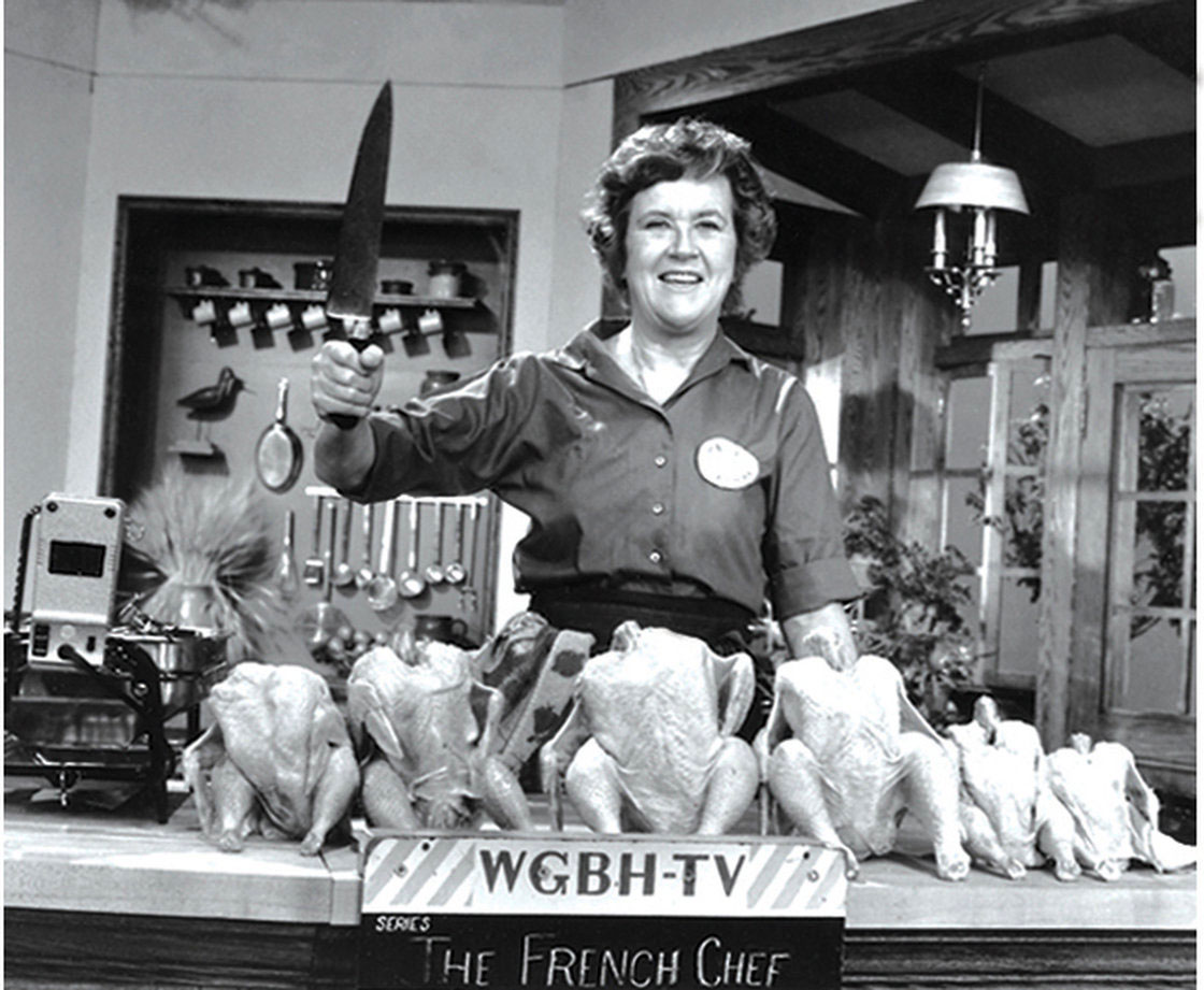 Julia Child on the French Chef. 