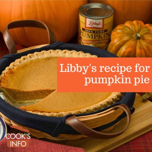 Libby's Pumpkin Pie