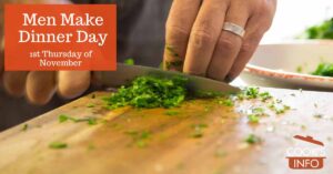 Man chopping herbs