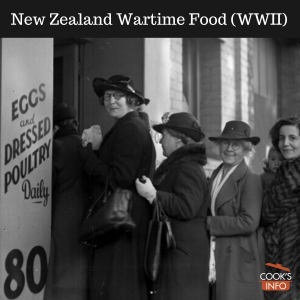 Women queuing for rationed goods during World War 2, New Zealand.