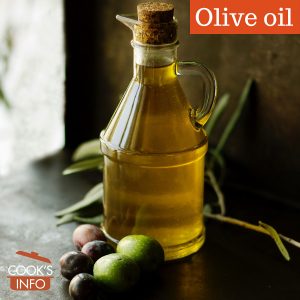 Olive oil with olives