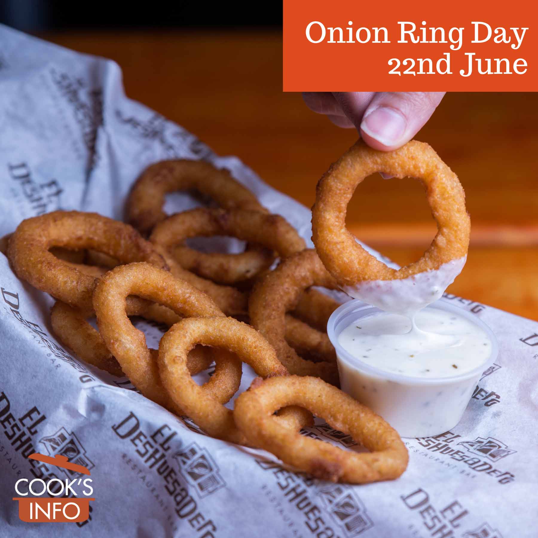 Basket of onion rings