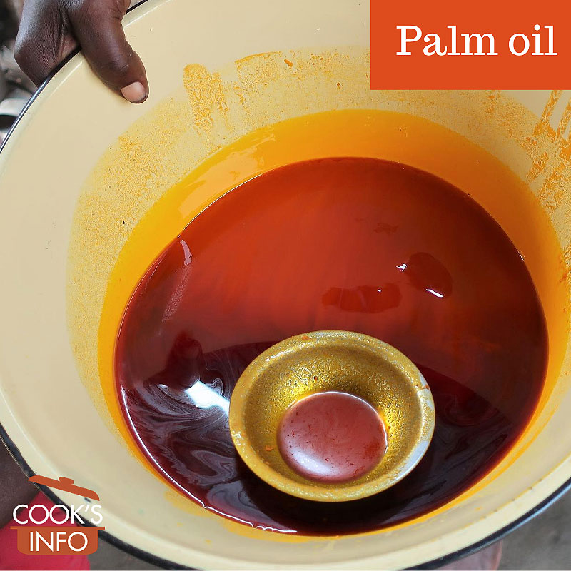 Palm oil in a bowl