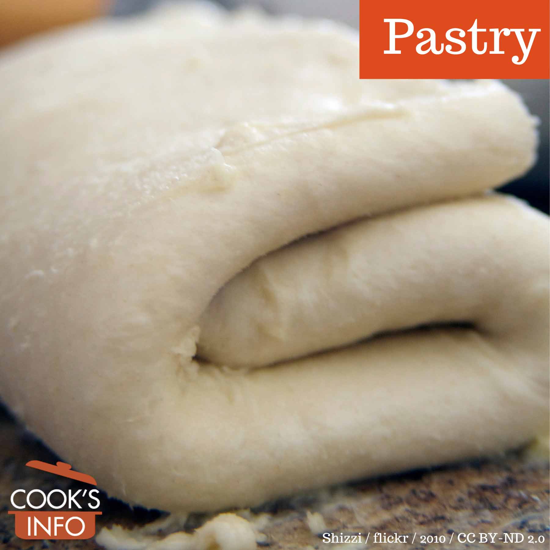Folded puff pastry