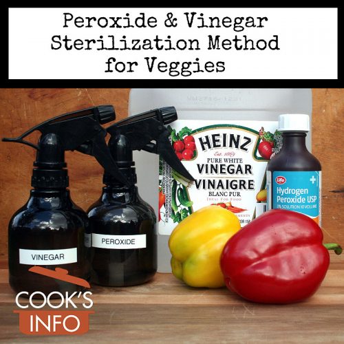 Peroxide and Vinegar Sterilization CooksInfo