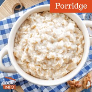 Porridge in bowl