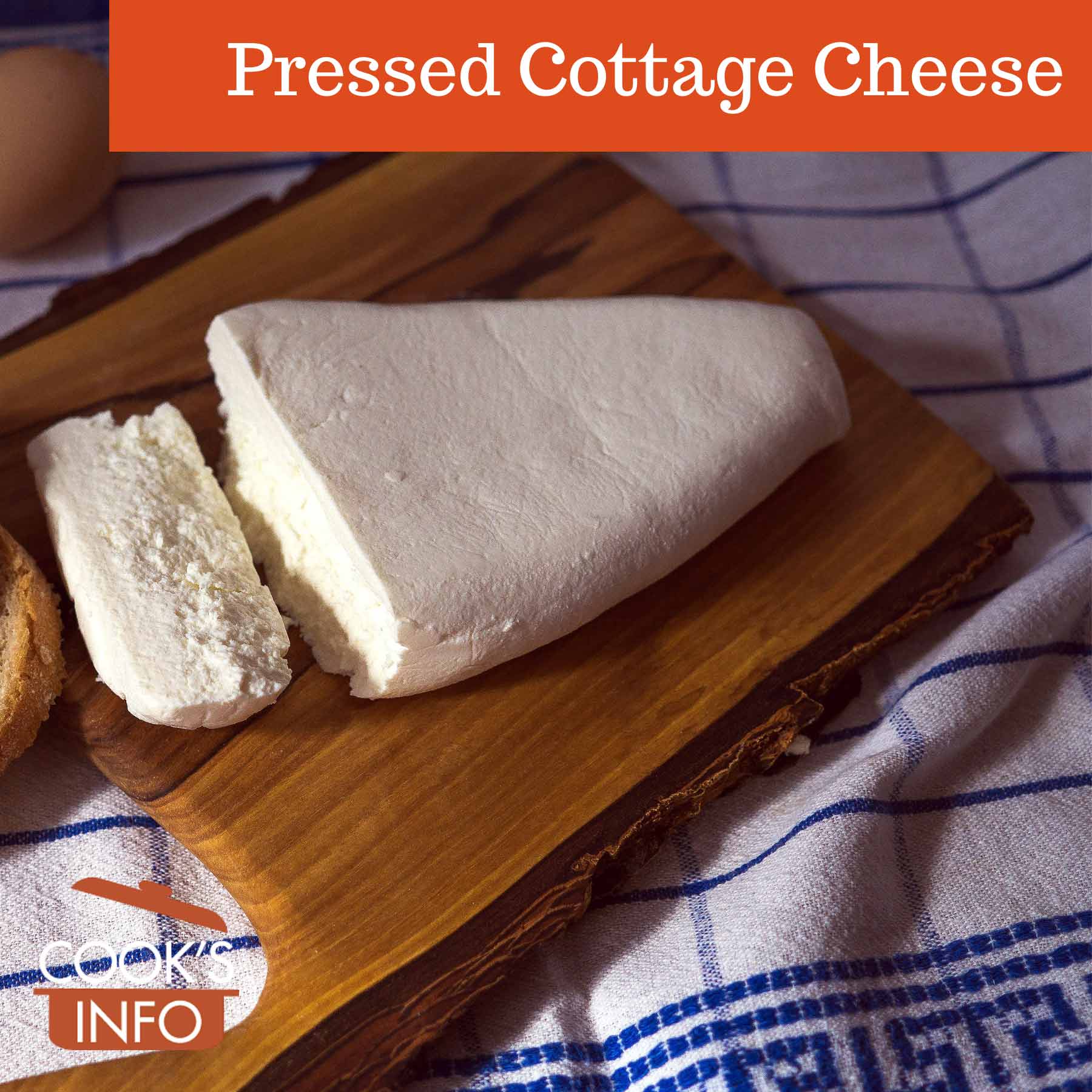 Pressed cottage cheese