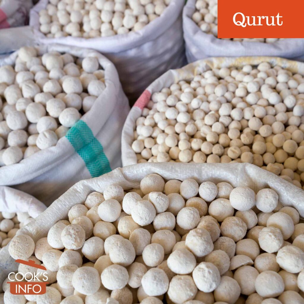 Qurut in a bazaar in Bishkek, Kyrgyzstan