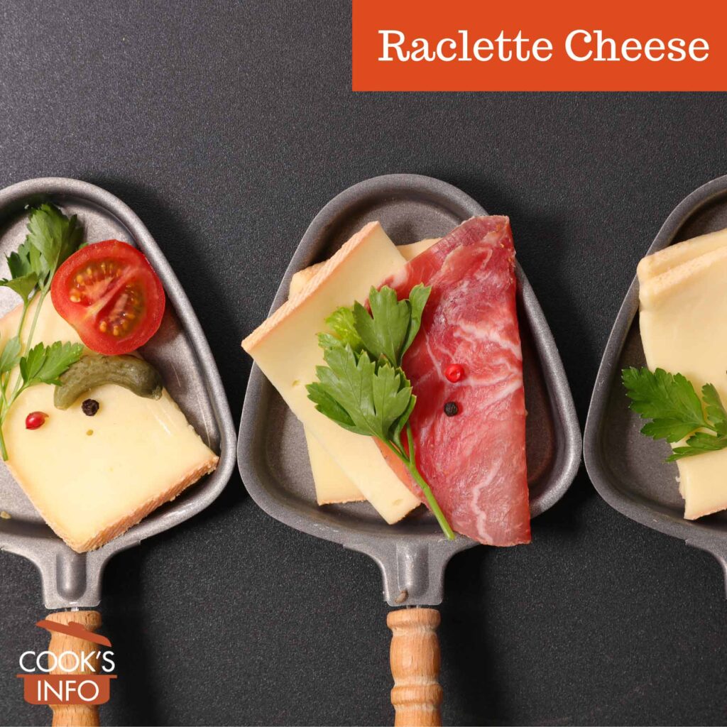 Raclette cheese and meats
