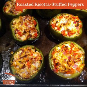 Roasted Ricotta-Stuffed Peppers