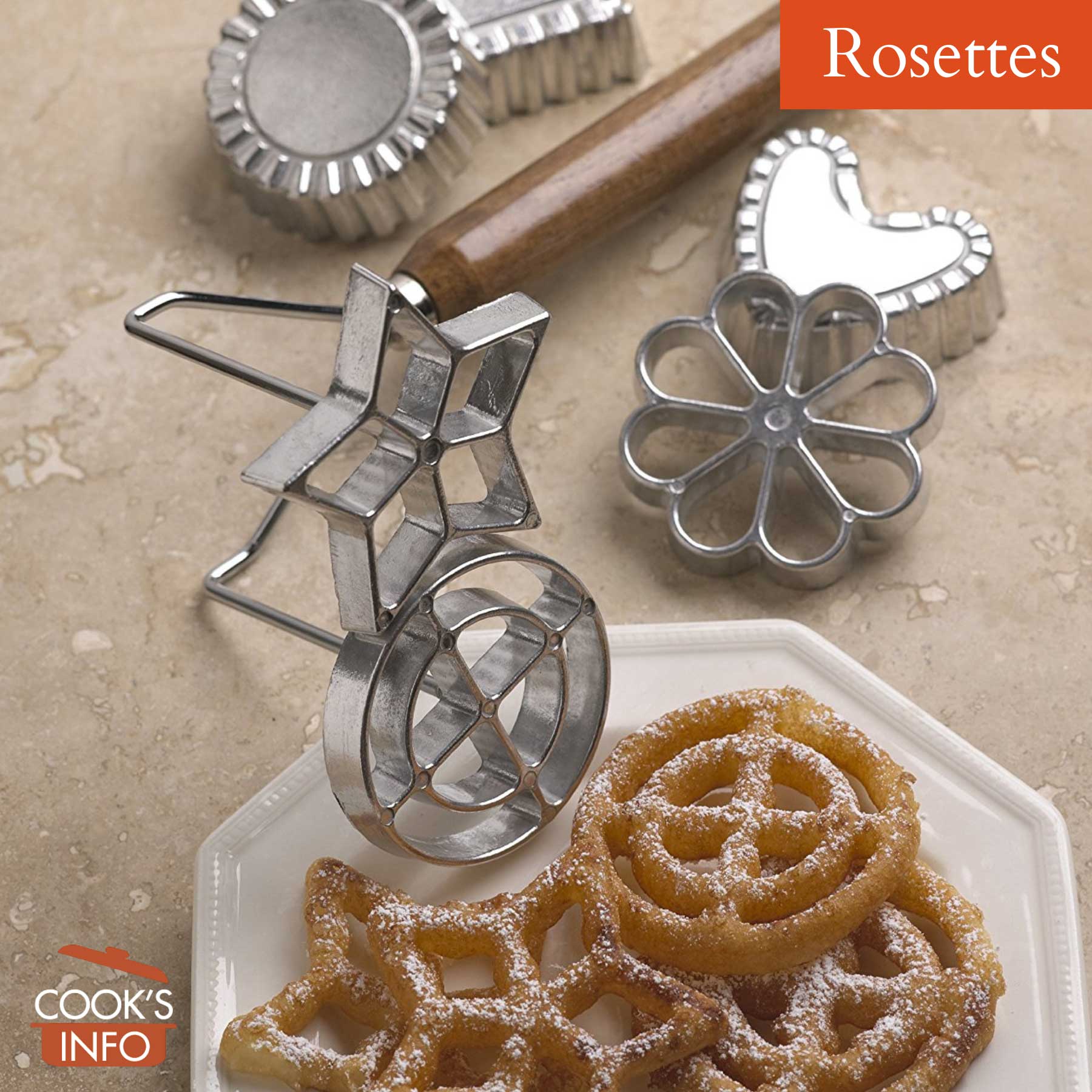 Rosettes with rosette iron