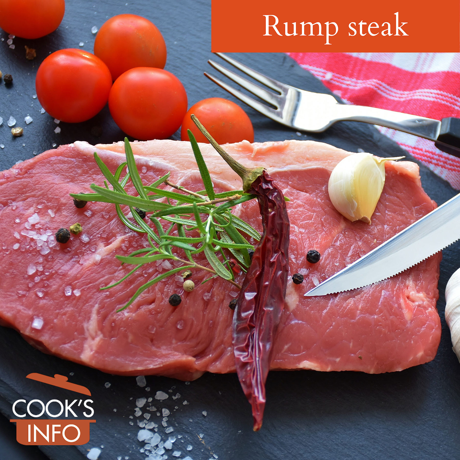 Rump steak.