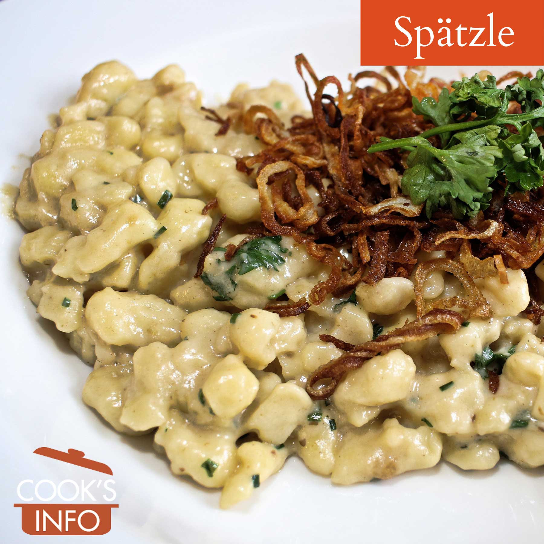 Spätzle in sauce