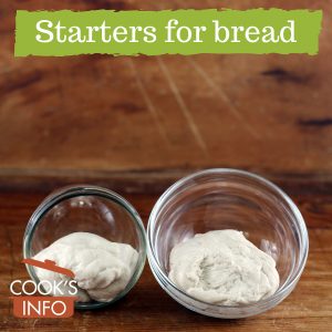 Starters for bread