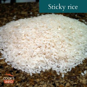 Sticky rice, dry
