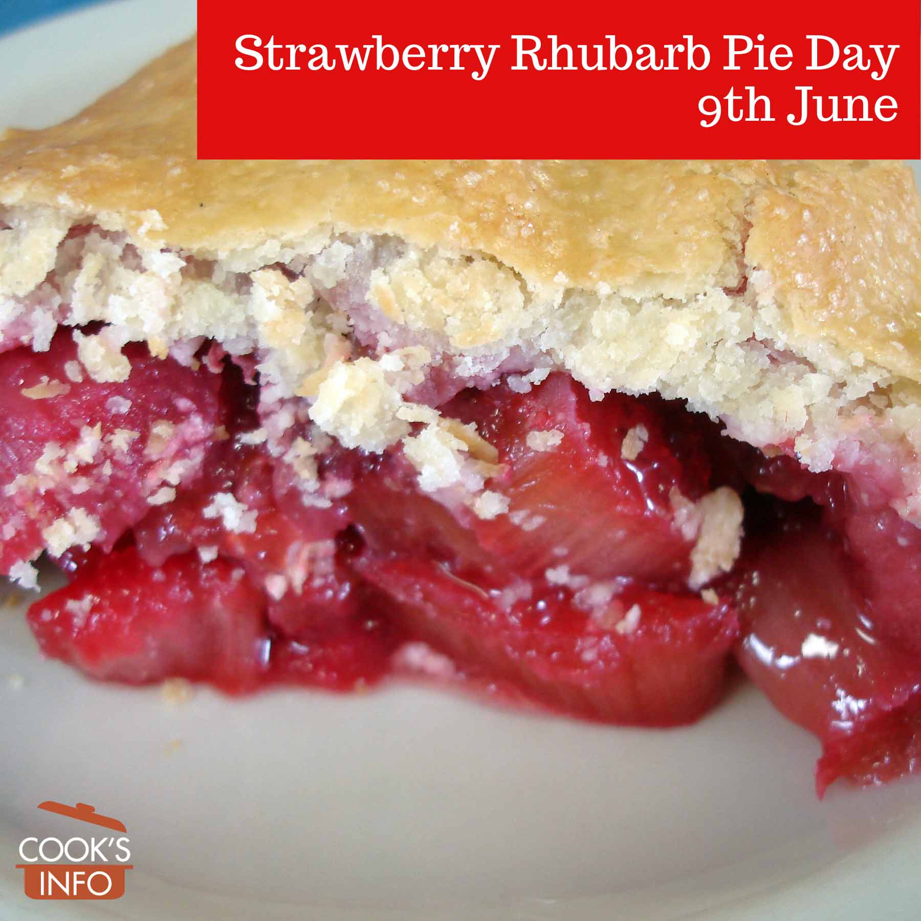 Slice of Strawberry Rhubarb Pie