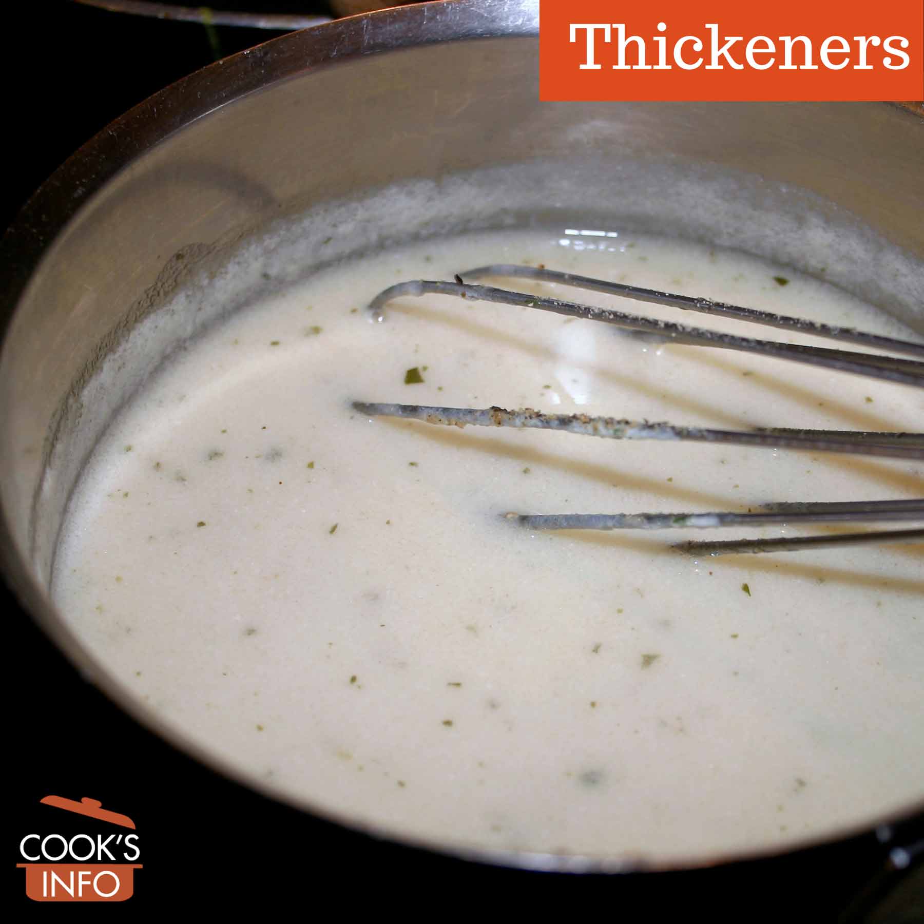 A thickened sauce