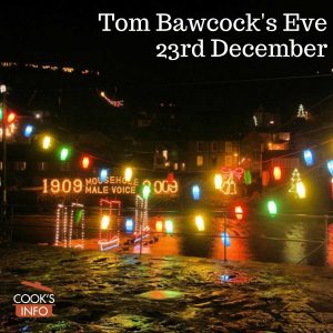 Christmas lights at Mousehole Harbour