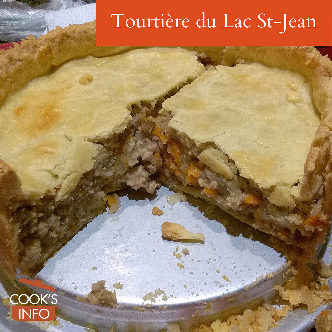 Lac St Jean Tourtiere cut into