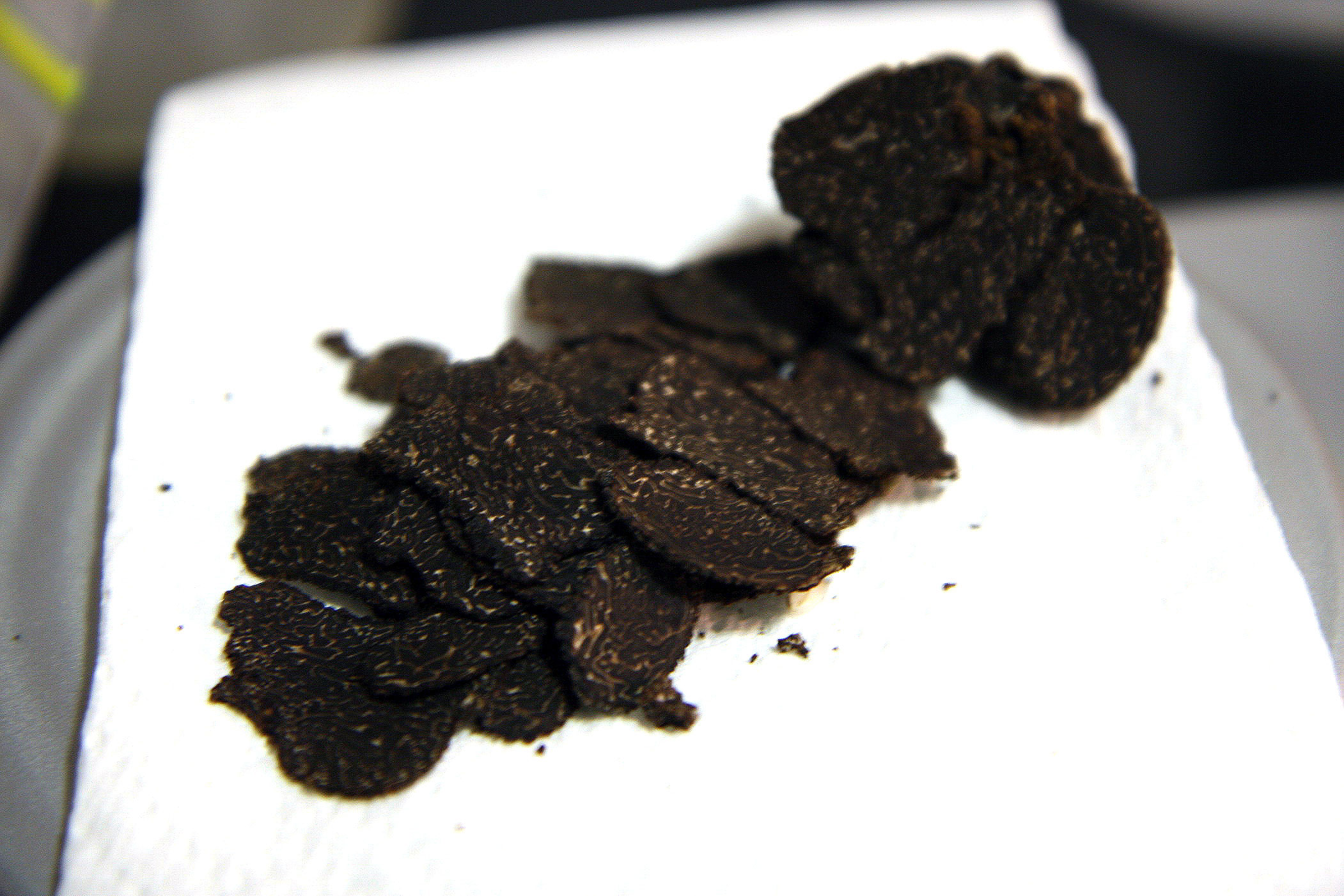 Shaved black truffle