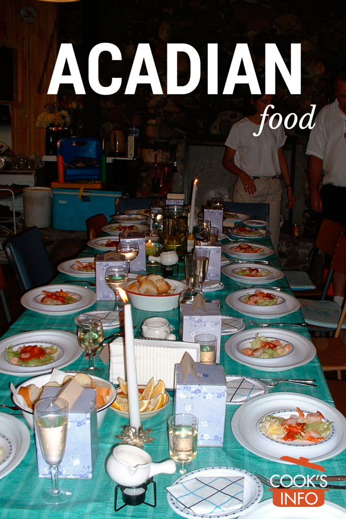 Table set for family lobster feast New Brunswick 2005.