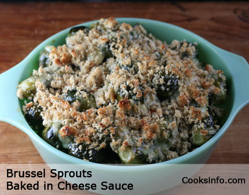 Brussel Sprouts in Cheese Sauce Brussel Sprouts in Cheese Sauce