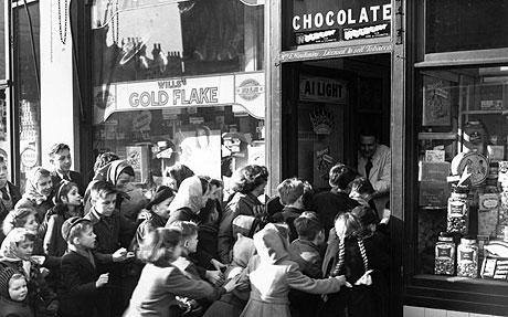 End of sweets rationing UK 1953