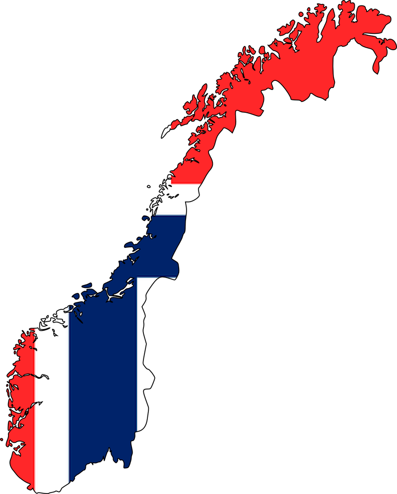 Stylized Norwegian flag