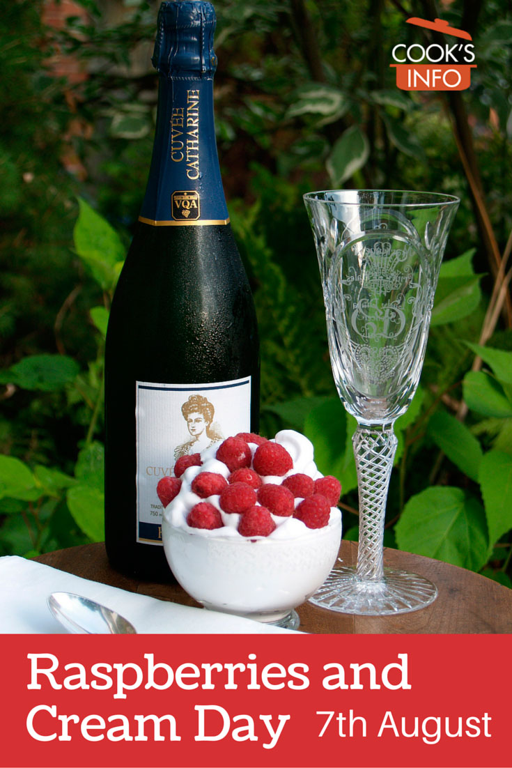 Raspberries, Cream and Bubbly