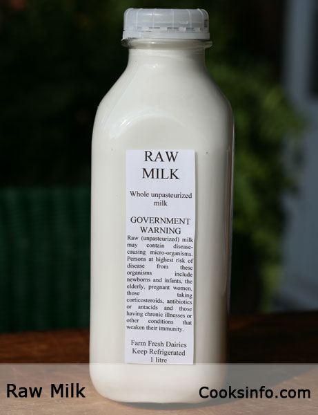 Raw Milk - CooksInfo