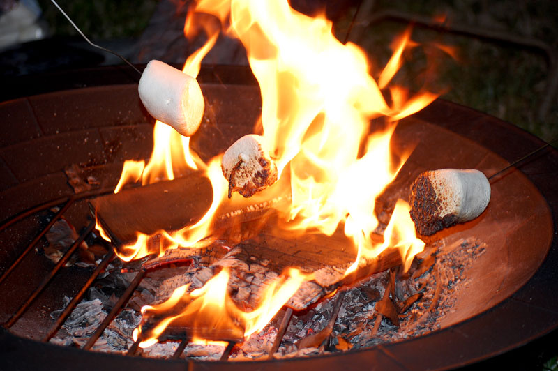 Toasting marshmallows