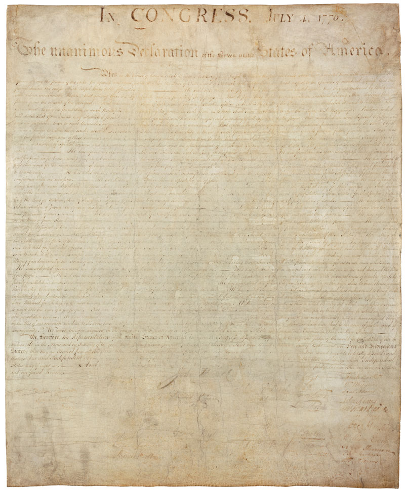 American Declaration of Independence 1776
